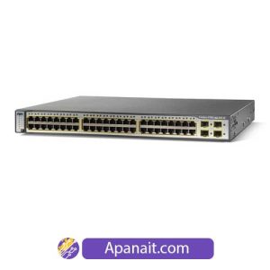 سوئیچ شبکه سیسکو 48 پورت WS-C3750G-48PS-S(ریفر و استوک )